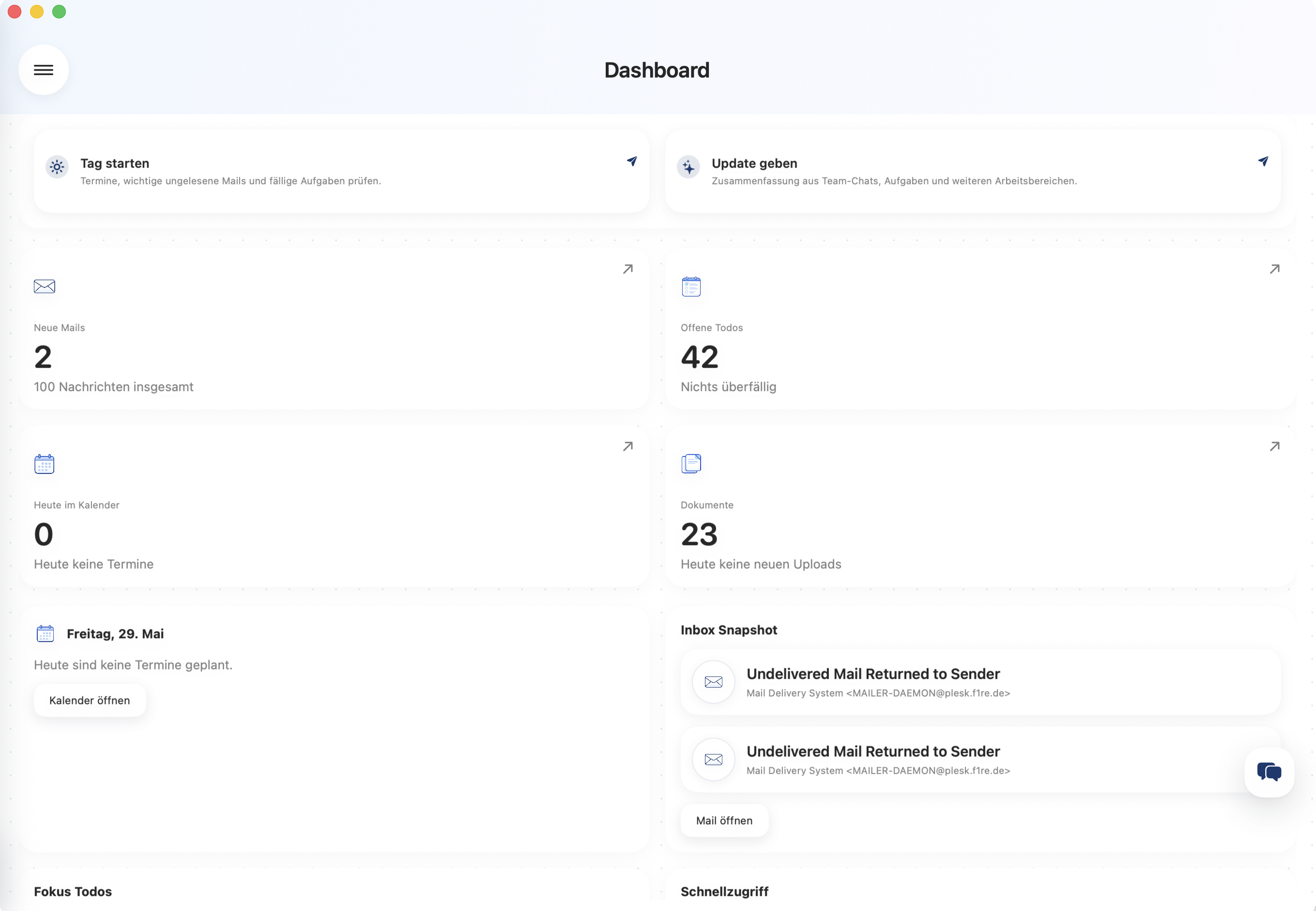 Clapilot Dashboard auf einem MacBook